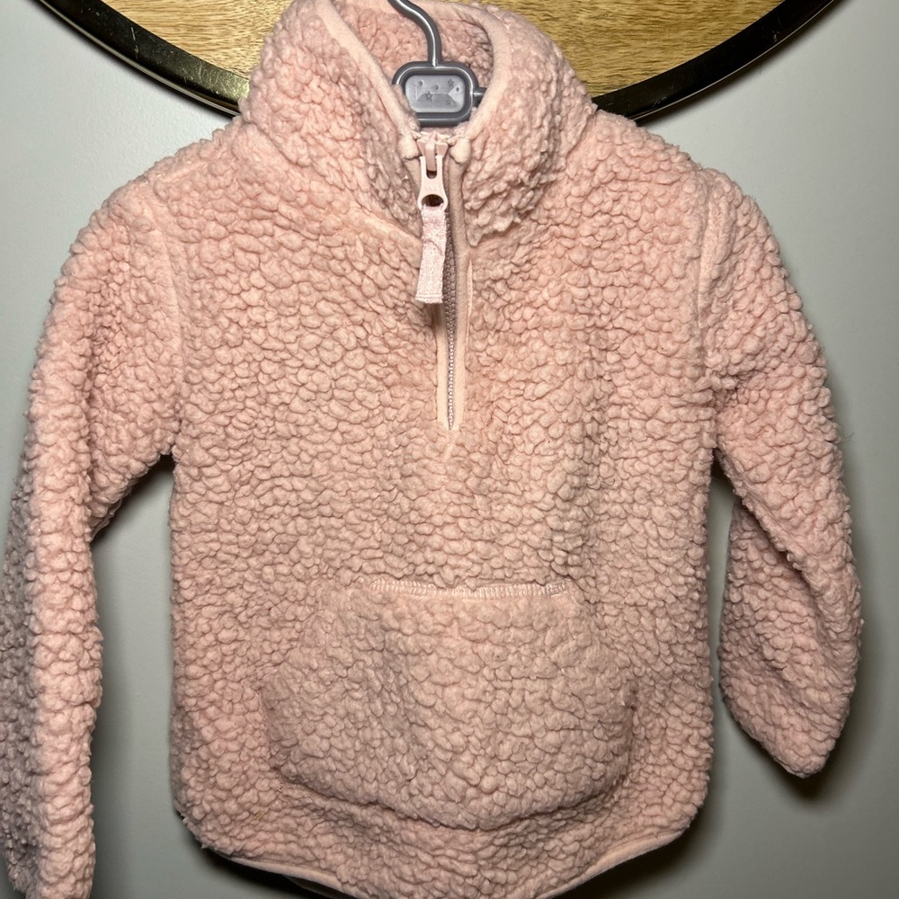 5 For $30 Carter's Cozy Pink Fleece Pullover - Picture 2 of 6